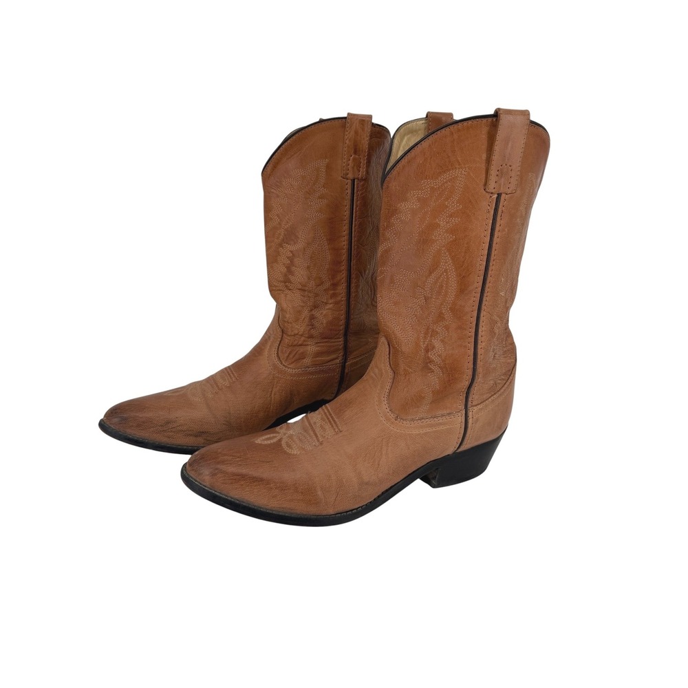 Smoky Mountain Boots Women 10 M Tan Brown Leather Western Cowgirl Pointed Toe